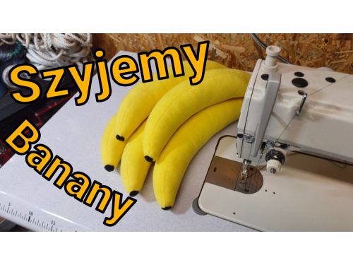Pomysł na szycie na maszynie - poduszka banan